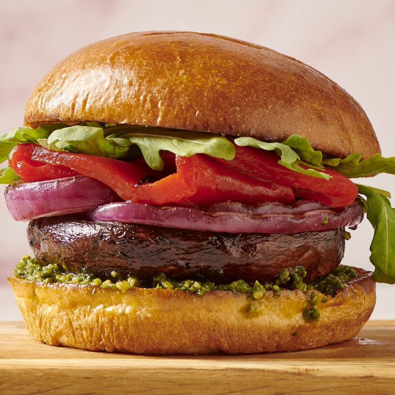 Grilled Mushroom Burger