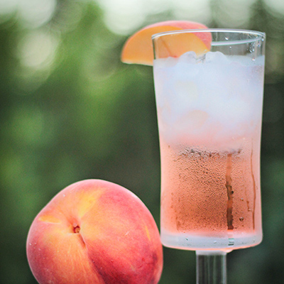 Peach Soda Over Ice